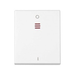 82032-50 Клавиша для выключателя двухполюсного с контрольной подсветкой, широкий модуль, S82C, белый Simon