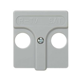 27097-37 Накладка на розетку телевизионную R-TV+SAT, широкий модуль, Simon 27, серый