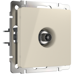 WL03-TV-ivory ТВ розетка оконечная  (слоновая кость) Antik Werkel a028898