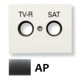 8450.1 AP Накладка для TV-R-SAT розетки, серия OLAS, цвет перламутровый металлик, ABB