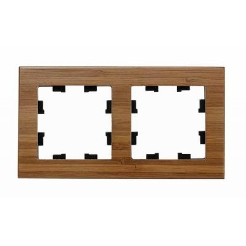 ATN353202 Рамка двойная Schneider Electric Atlasdesign Nature, дерево бамбук
