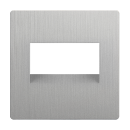 WL09-RJ45+RJ45-CP Накладка для двойной розетки Еthernet RJ-45 (серебряный рифленый) Antik Werkel a041307