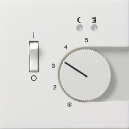 1494112 Накладка для регулятора температуры пола Белый Gira F100