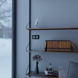 W1112006 Выключатель одноклавишный проходной (серебряный) Antik Werkel a051526