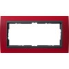 100288 Рамка без перегородки Event Красный / Черный 2-постовая Gira