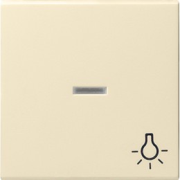 067401 Клавиша с пиктограммой "Свет" и контрольным окном Кремовый Gira
