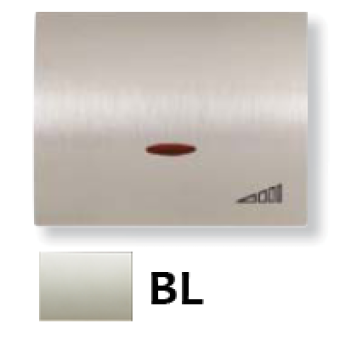 8460.1 BL Накладка (центральная плата) для механизма клавишного светорегулятора, серия OLAS, цвет белый жасмин, ABB