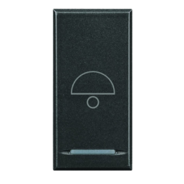 HS4055B Axolute Кнопка 1Р (NO) 10 АX 250 В~ с символом «звонок» Bticino