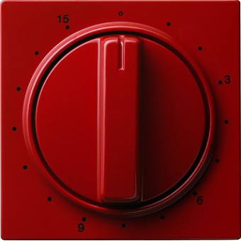 064043 Накладка таймера 15 мин Красный Gira S-color
