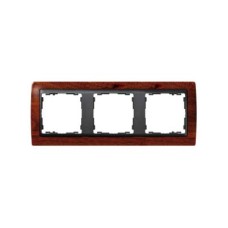 82835-61 Рамка декоративная, 3 поста, Simon 82, вишня-графит 82835-61 Рамка декоративная, 3 поста, Simon 82, вишня-графит