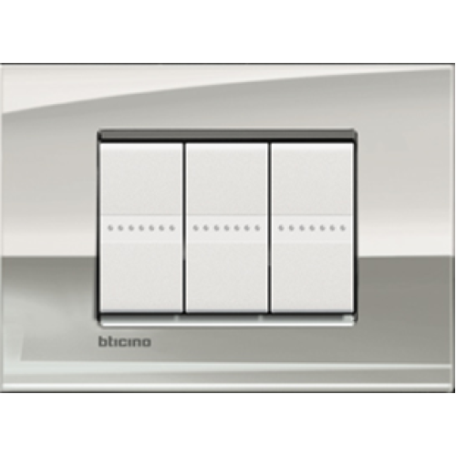 LNC4802PL Рамка LivingLight Air Палладий 2-модульная Bticino