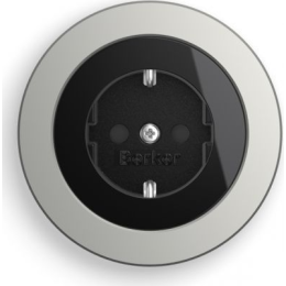 10112004 Рамка R.Classic Черный, нержавеющая сталь 1-постовая Berker