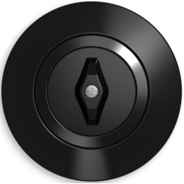 138101 Рамка Serie 1930 Черный с блеском 1-постовая Berker