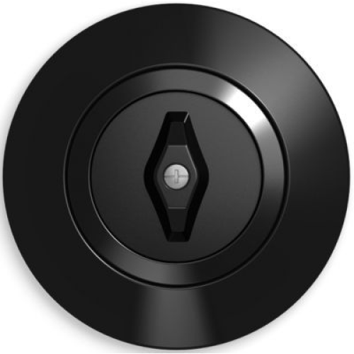 138101 Рамка Serie 1930 Черный с блеском 1-постовая Berker