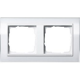 0212723 Рамка Event Clear Белый 2-постовая Gira