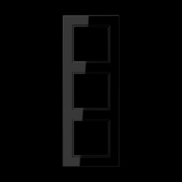 A5583BFSW Рамка A550 Черный 3-постовая Jung