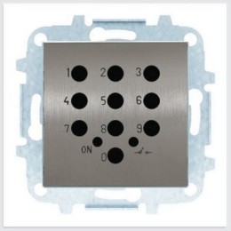 8553.5 AI Накладка для механизма электронного выключателя с кодовой клавиатурой 8153.5, серия SKY, цвет нержавеющая сталь, ABB