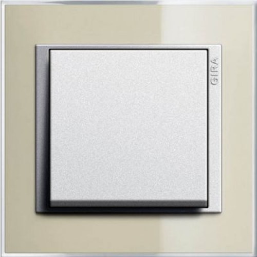 0211776 Рамка Event Clear Песочный / Алюминий 1-постовая Gira