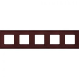 FD01605RW Рамка New Marco Red Wine 5-постовая Fede