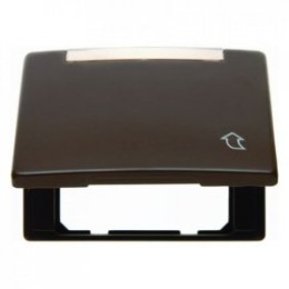 11550001 Промежуточная рамка с откидной крышкой и полем для надписи цвет: коричневый, с блеском Arsys Berker