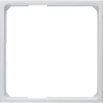 11099089 Переходная рамка для центральной панели 50 x 50 мм цвет: полярная белизна, с блеском S.1/B.3/B.7 Glas Berker