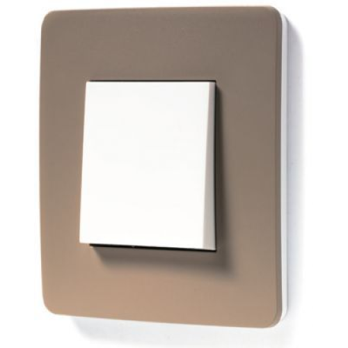 NU280226 Рамка Unica Studio Color Песочный / Белый 1-постовая Schneider Electric