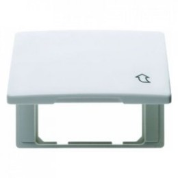 11540069 Промежуточная рамка с откидной крышкой, плоская цвет: полярная белизна, с блеском Arsys Berker