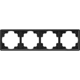 021447 Рамка S-color Черный 4-постовая Gira