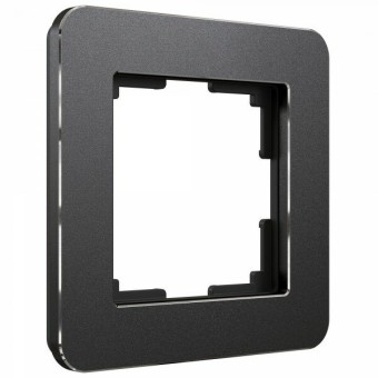 W0012608 Рамка на 1 пост (черная) Platinum Werkel a059211