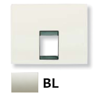 8417.1 BL Накладка для телекоммуникационных розеток типа 8117... и/или 8118..., серия OLAS, цвет белый жасмин, ABB