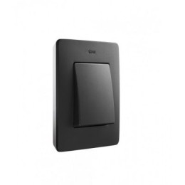 8200610-038 Рамка декоративная, 1 пост, Simon 82 Detail Original, графит-белый