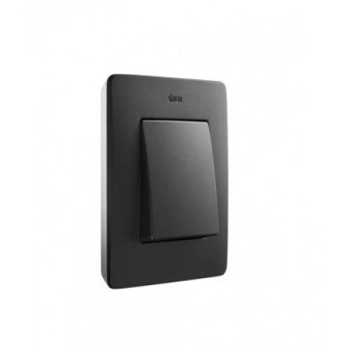 8200610-038 Рамка декоративная, 1 пост, Simon 82 Detail Original, графит-белый