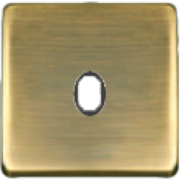 FD04320PM-M Монтаж. плата для выключателя тумблерного типа с 1 коннектором, цвет matt patina +чер. FEDE