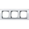 0213726 Рамка Event Clear Белый / Алюминий 3-постовая Gira