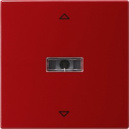 082043 Сенсорный выключатель управления жалюзи Красный Gira S-color