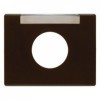 11650001 Центральная панель с полем для надписи для нажимной кнопки цвет: коричневый, с блеском Arsys Berker