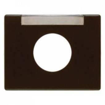 11650001 Центральная панель с полем для надписи для нажимной кнопки цвет: коричневый, с блеском Arsys Berker