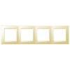 1500640-031 Рамка универсальная, 4 поста, слоновая кость Simon 15
