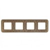 FD01374PB Рамка Emporio Bright Patina 4-постовая Fede