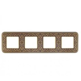 FD01374PB Рамка Emporio Bright Patina 4-постовая Fede