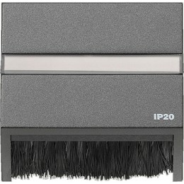 068267 Накладка для приборов с квадратной центральной панелью и наклонным выходом Антрацит Gira TX44