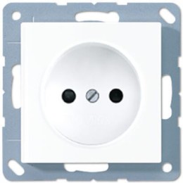 A511NWW А 500 Белый Розетка б/з винт зажим Jung A серия