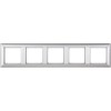 EP485AL Рамка ECO Profi Алюминий 5-постовая гор/верт. Jung