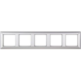 EP485AL Рамка ECO Profi Алюминий 5-постовая гор/верт. Jung