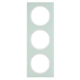 10132209 Рамка R.3 Полярная белизна, стекло 3-постовая Berker