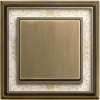 1754-0-4590 Рамка Dynasty Латунь античная, белая роспись 1-постовая ABB