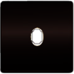 FD04320GR-A Латунная накладка под 1 тумблер , цвет Graphite+beige FEDE