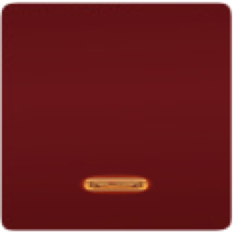 FD04312RW Клавиша широкая с подсветкой, цвет цвет red wine FEDE