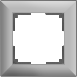 W0012206 Рамка на 1 пост (серебряный) Fiore Werkel a051030 a051030