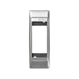 82615-63 Рамка, 1 пост, 32*90мм, (+суппорт), узкий модуль, Simon 82 Centralizations, алюминий